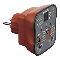 361017 AGI Robur - Testeur de prise de courant - test erreur câblage - Mise à la terre - Déclenchement différentiel 30mA