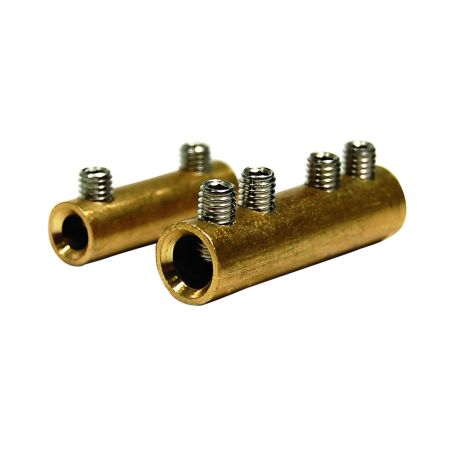 233106 AGI Robur - Connecteur cylindrique aluminium étamé nu avec vis acier 1,5 - 10mm²
