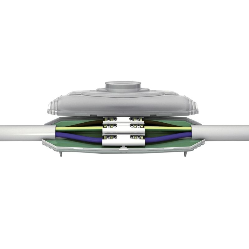 233010 AGI Robur - Kit boitier de jonction avec connecteur 5Poles et résine pour câble 4 à 25mm²