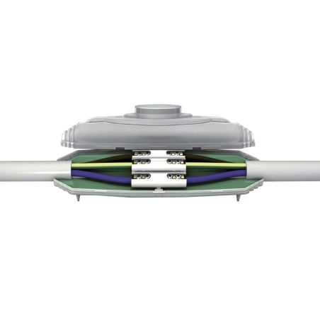 233010 AGI Robur - Kit boitier de jonction avec connecteur 5Poles et résine pour câble 4 à 25mm²