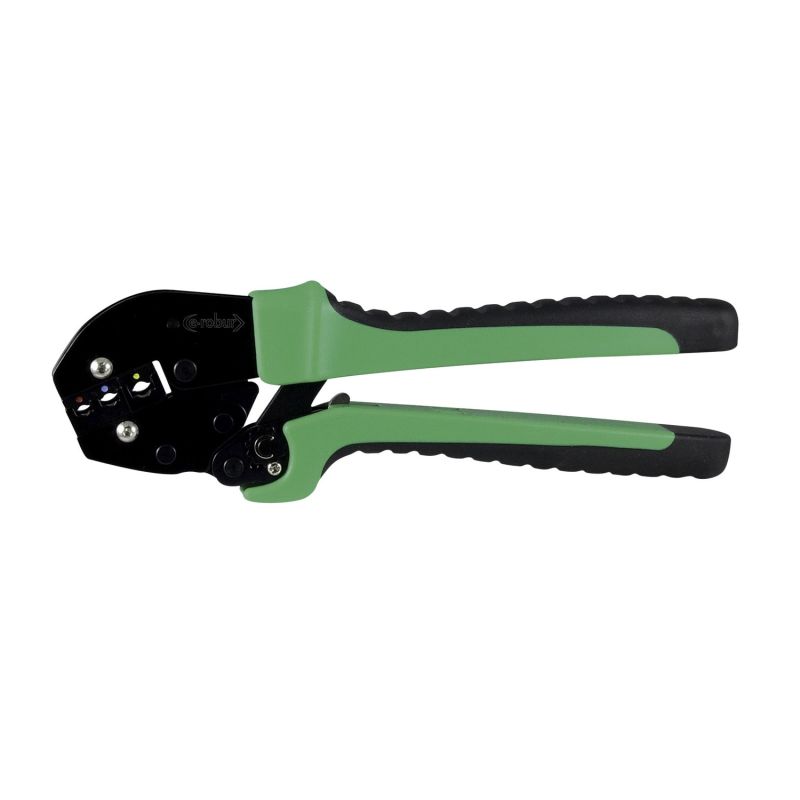 223007 AGI Robur - Pince à sertir à cliquet pour cosses isolées capacité 0,5 à 6,0mm²
