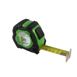222013 AGI Robur - Mètre ruban en acier revêtu de nylon Longueur 3 m autobloquant - Embout magnétique - Largeur 25mm