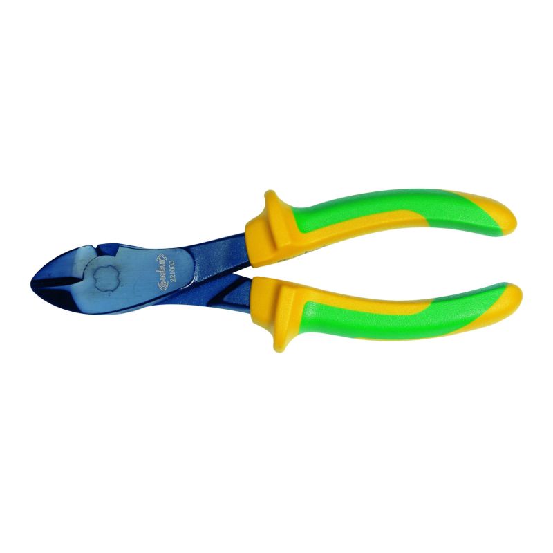 221003 AGI Robur - Pince coupante diagonale renforcée isolée 1000V - Capacité de coupe acier 1,8mm - Longueur 180mm.