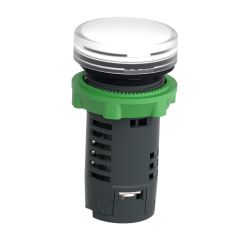 XB5EVB1 Schneider - Harmony XB5 - voyant lumineux compact LED- Ø22- blanc - 24V