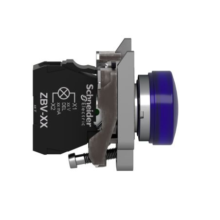 XB4BVM6 Schneider - Harmony XB4 - voyant lumineux LED - Ø22 - bleu - 230V