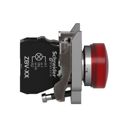 XB4BVM4 Schneider - Harmony XB4 - voyant lumineux LED- Ø22 - rouge - 230V