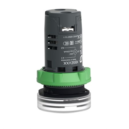XB5EVM1 Schneider - Harmony XB5 - voyant lumineux compact LED - Ø22 - Blanc - 230V