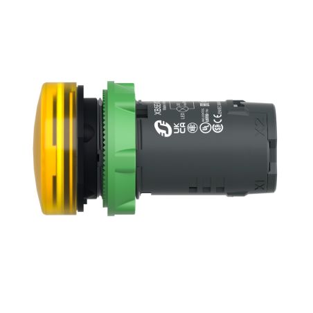 XB5EVB8 Schneider - Harmony XB5 - voyant lumineux compact LED - Ø22 - jaune - 24V