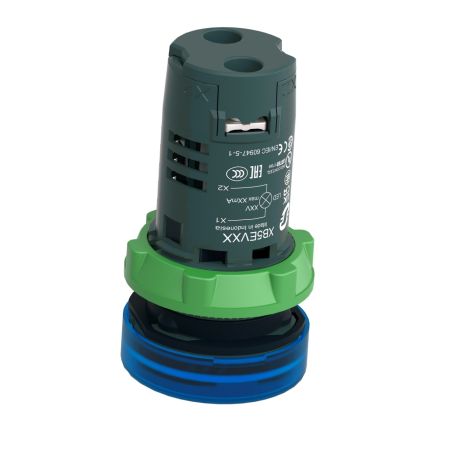 XB5EVB6 Schneider - Harmony XB5 - voyant lumineux compact LED - Ø22 - bleu - 24V