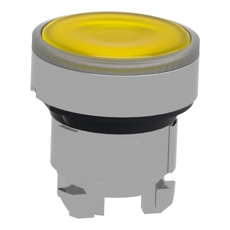 ZB4BW383 Schneider - Harmony XB4 - tête bouton poussoir lum LED - Ø22 - jaune