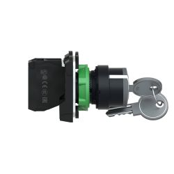 XB5AG41 Schneider - Harmony XB5 - bouton tournant à clé 455 - Ø22 - 2 positions fixes -1NO