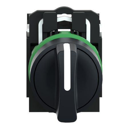 XB5AD53 Schneider - Harmony XB5 - bouton tournant à manette - Ø22 - 3 positions à rappel - noir - 2F
