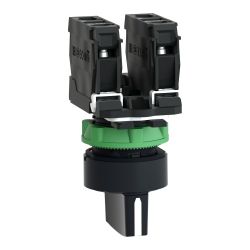 XB5AD53 Schneider - Harmony XB5 - bouton tournant à manette - Ø22 - 3 positions à rappel - noir - 2F