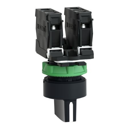 XB5AD53 Schneider - Harmony XB5 - bouton tournant à manette - Ø22 - 3 positions à rappel - noir - 2F