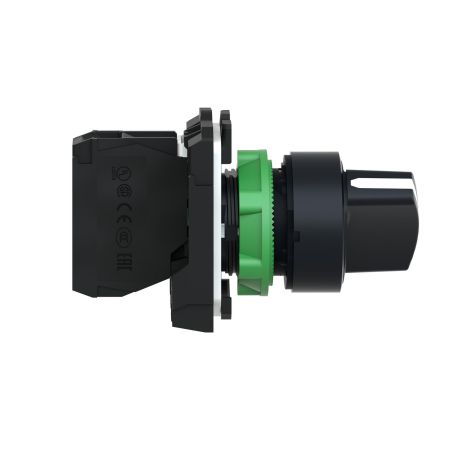 XB5AD21 Schneider - Harmony XB5 - bouton tournant manette - Ø22 - 2 positions fixes - noir - 1NO