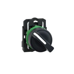 XB5AD21 Schneider - Harmony XB5 - bouton tournant manette - Ø22 - 2 positions fixes - noir - 1NO