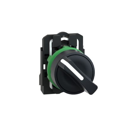 XB5AD21 Schneider - Harmony XB5 - bouton tournant manette - Ø22 - 2 positions fixes - noir - 1NO