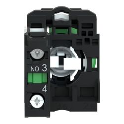 XB5AD21 Schneider - Harmony XB5 - bouton tournant manette - Ø22 - 2 positions fixes - noir - 1NO