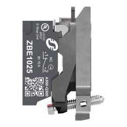 ZB4BZ1025 Schneider - Harmony XB4 - corps de bouton - 1NF - raccordement bornes push in