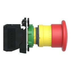 XB5AT842 Schneider - Harmony XB5 - Bouton arrêt urgence - Ø40 - pousser tirer- 1NF