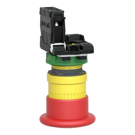 XB5AT842 Schneider - Harmony XB5 - Bouton arrêt urgence - Ø40 - pousser tirer- 1NF
