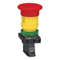 XB5AS8446 Schneider - Harmony XB5 - Bouton arrêt urgence - Ø40 - pousser tourner - 1NF - avec surveillance