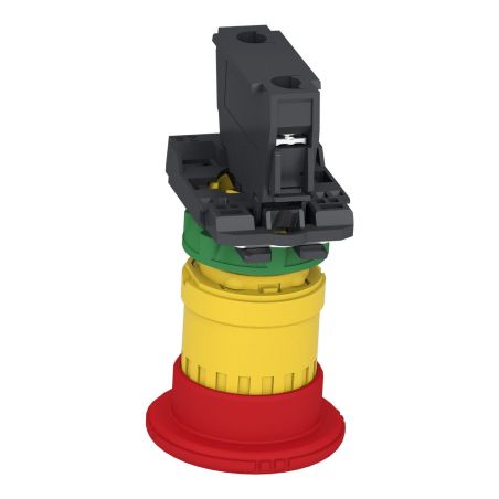 XB5AS8446 Schneider - Harmony XB5 - Bouton arrêt urgence - Ø40 - pousser tourner - 1NF - avec surveillance