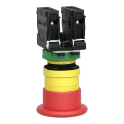 XB5AT845 Schneider - Harmony XB5 - Bouton arrêt urgence - Ø40 - pousser tirer - 1NO+1NF