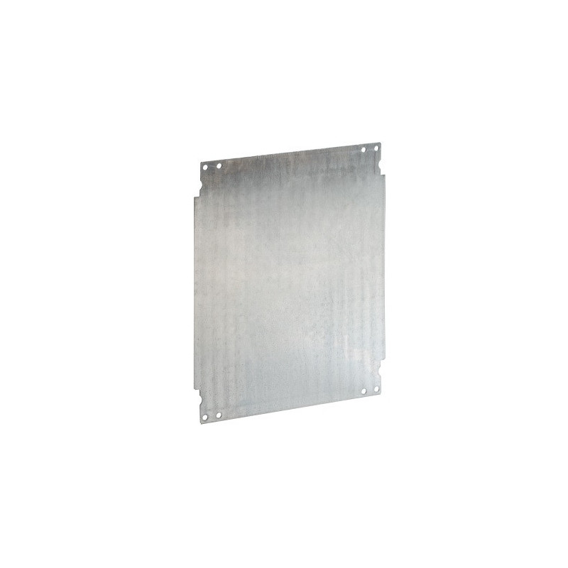 Plaque de montage acier galvanisé pour coffret 400mmx400mm  polyester IP66 IDE