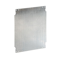 Plaque de montage acier galvanisé pour coffret 500mmx400mm  polyester IP66 IDE