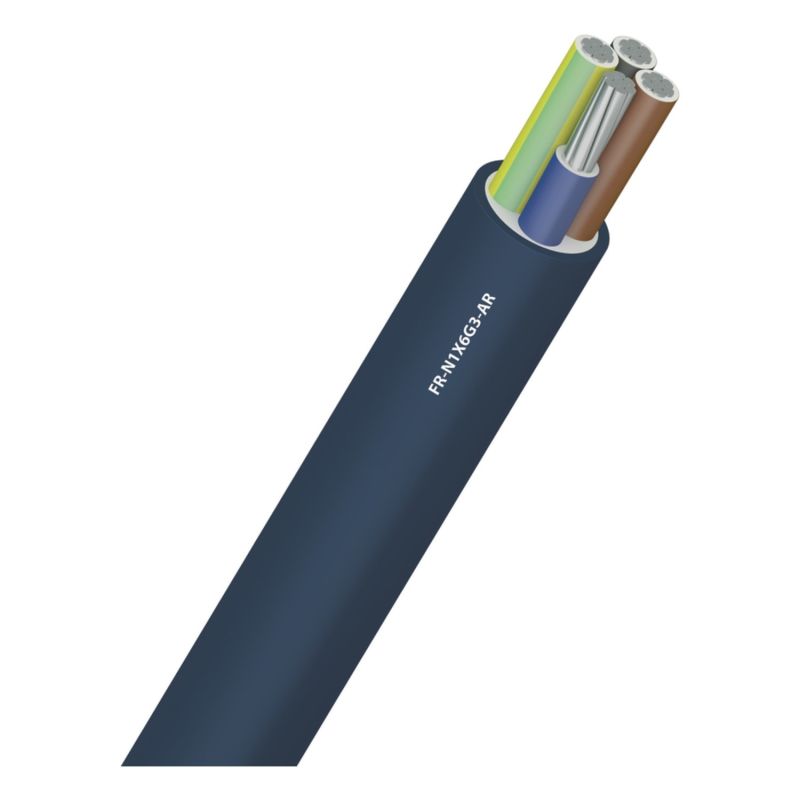 Câble FR-N1X6G3-AR 3G35 BLEU CCA S2 D2 A2 TGL - Coupe au mètre