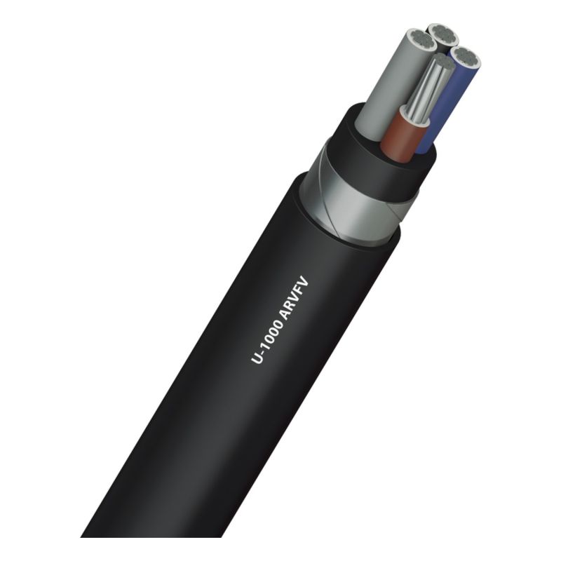 Câble aluminium armé U1000 ARVFV 4X50mm² - Coupe au mètre