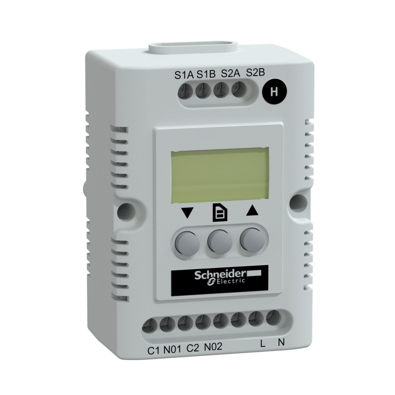 NSYCCOHY230VID Schneider - Hygrostat électronique 230V - Plage de réglage : 20 à 80%