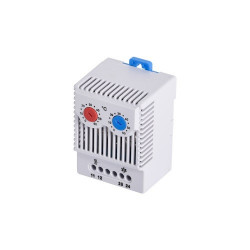 TD03 IDE - Thermostat d'armoire électrique - Contacts 1NO+1NF - Plage de température 0°C à 60°C