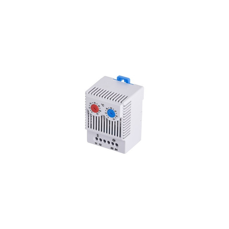 TD03 IDE - Thermostat d'armoire électrique - Contacts 1NO+1NF - Plage de température 0°C à 60°C