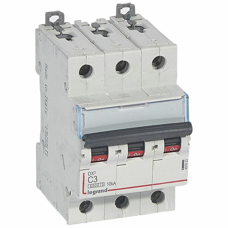 Disjoncteur Triphasé Legrand DX3 32A Courbe C 400V - 3P 6/10kA à Vis - Pour Tableau électrique Professionnel Ou Domestique