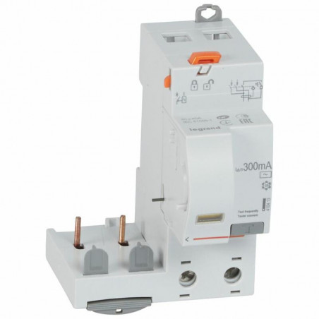 410413 Legrand  Bloc différentiel à vis DX³ - 2P 230V- 40A - type AC 300mA