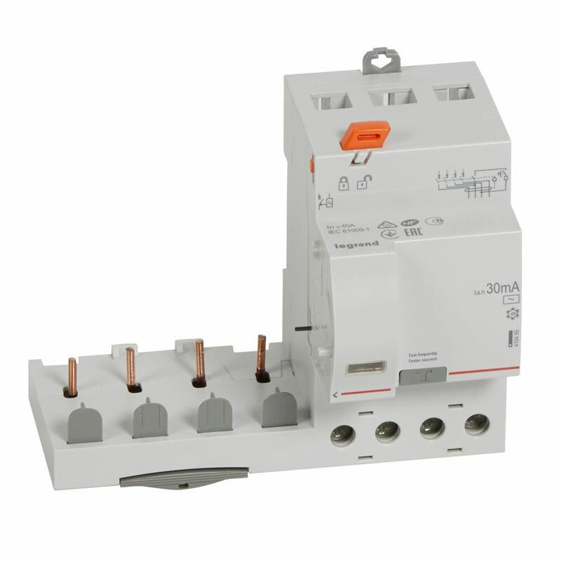 410499 Legrand  Bloc différentiel à vis DX³ - 4P 400V- 40A - type AC 30mA