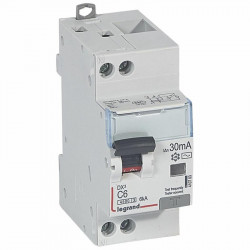 410703 Legrand  Disjoncteur différentiel 6A type AC 30mA - courbe C - DX³4500 1P+N