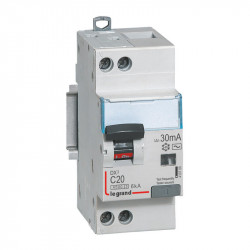 410706 Legrand  Disjoncteur différentiel 20A type AC 30mA - courbe C - DX³4500 1P+N