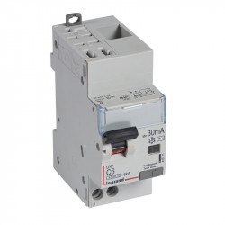 410711 Legrand  Disjoncteur différentiel 6A type AC 30mA - DX³4500 1P+N