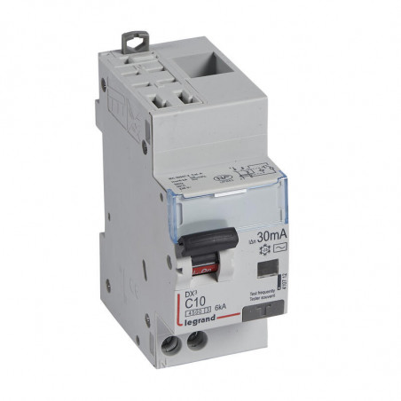 410712 Legrand  Disjoncteur différentiel 10A type AC 30mA - DX³4500 1P+N