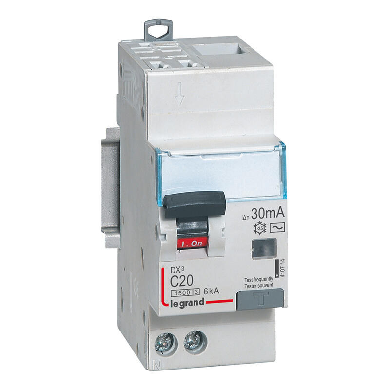 410714 Legrand  Disjoncteur différentiel 20A type AC 30mA - DX³4500 1P+N