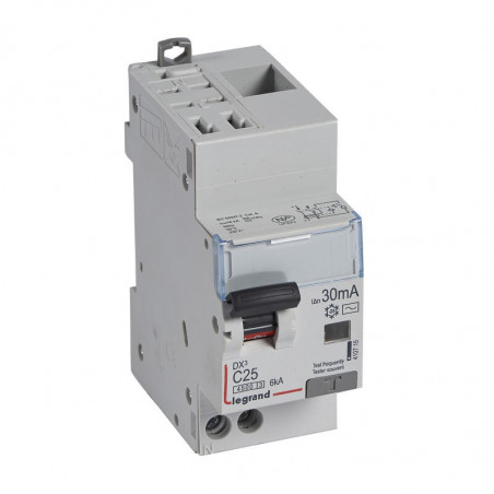 410715 Legrand  Disjoncteur différentiel 25A type AC 30mA - DX³4500 1P+N
