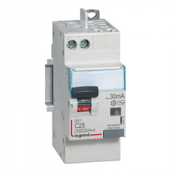 410719 Legrand  Disjoncteur différentiel 25A type AC 30mA - DX³4500 1P+N