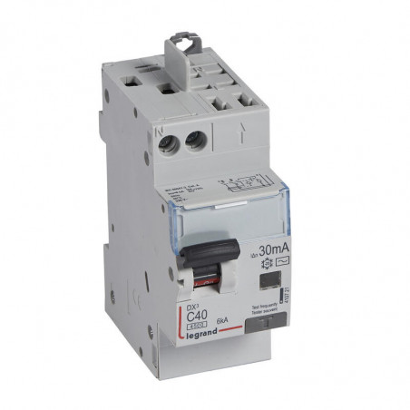 410721 Legrand  Disjoncteur différentiel 40A type AC 30mA - DX³4500 1P+N