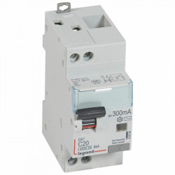 410726 Legrand  Disjoncteur différentiel 20A type AC 300mA - courbe C - DX³4500 1P+N