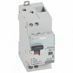 410727 Legrand  Disjoncteur différentiel 25A type AC 300mA - courbe C - DX³4500 1P+N