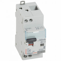 410729 Legrand  Disjoncteur différentiel 40A type AC 300mA - courbe C - DX³4500 1P+N