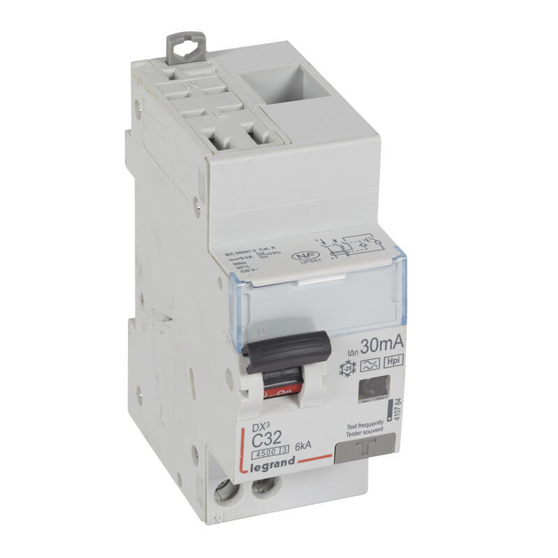 410764 Legrand  Disjoncteur différentiel 32A type F 30mA - DX³4500 1P+N